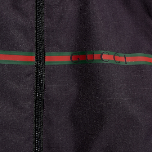 Children's nylon zip jacket with Web