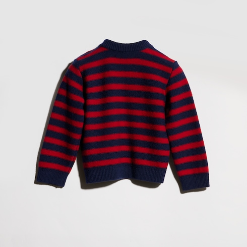 Maglione neonato in lana a righe