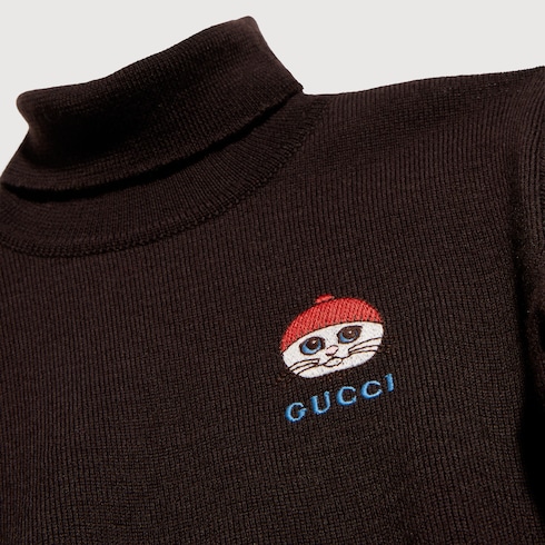 Pull en laine à col roulé pour enfant
