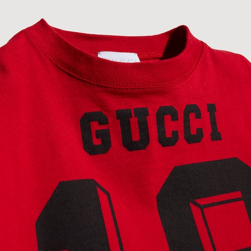 T-shirt bambino in cotone con stampa
