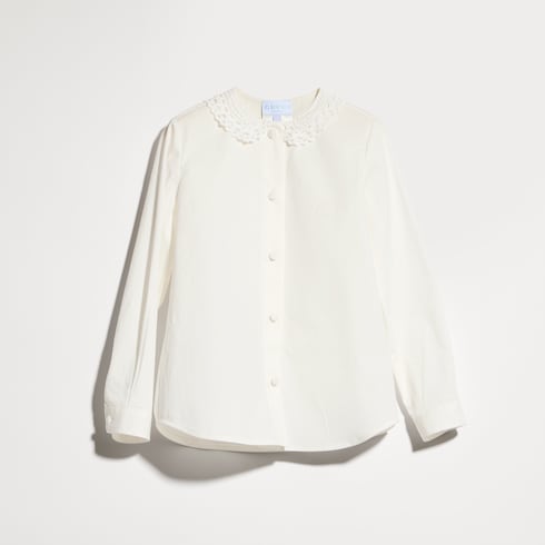 Chemise pour enfant en coton avec broderie