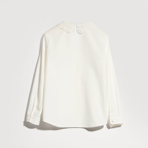Camicia in cotone con ricamo