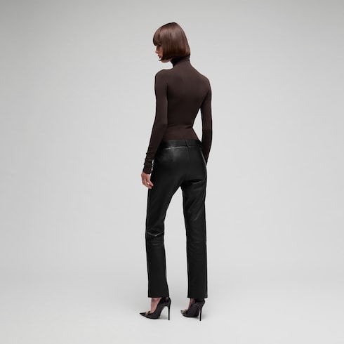 Seamless stretch nylon jersey top