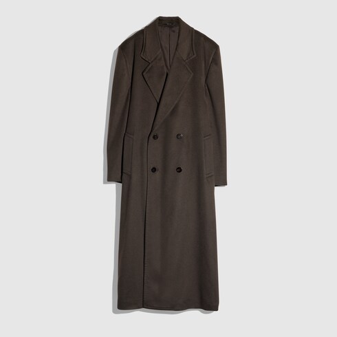 Soft cashmere long coat