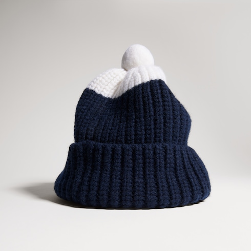 Children's rib wool hat