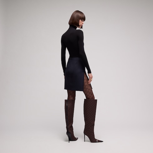 Minifalda de lana ligera