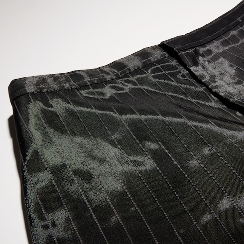 กางเกง Pinstripe wool silk pant