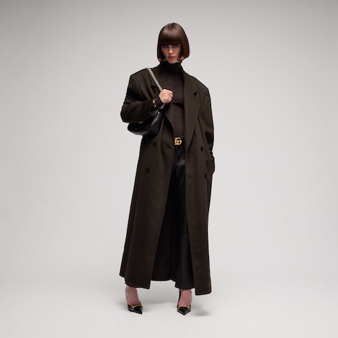Soft cashmere long coat