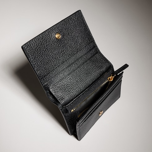 กระเป๋าสตางค์ใส่บัตร GG Marmont bi-color card case wallet