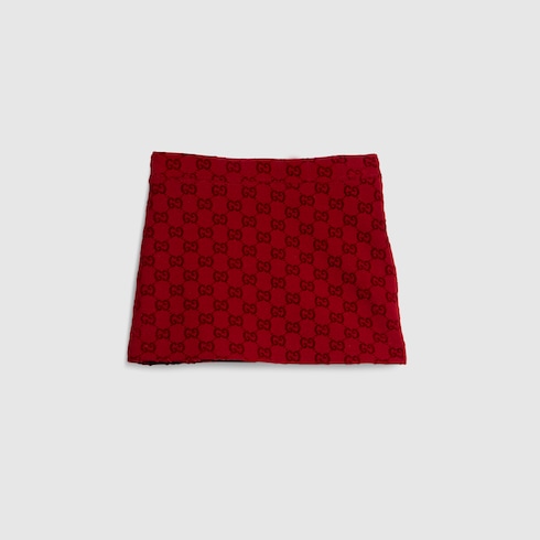 Children's GG neoprene mini skirt in bordeaux | GUCCI® US