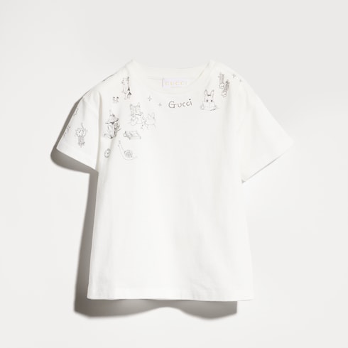 Baby-T-Shirt aus Baumwolle mit Print