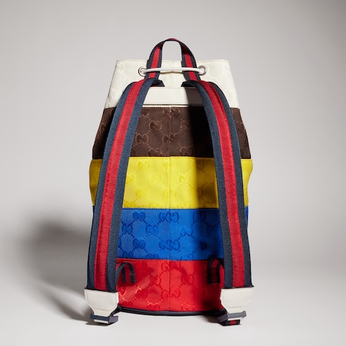 Sac à dos pour enfant en nylon à motif GG
