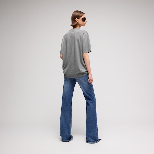Cotton jersey T-shirt with print