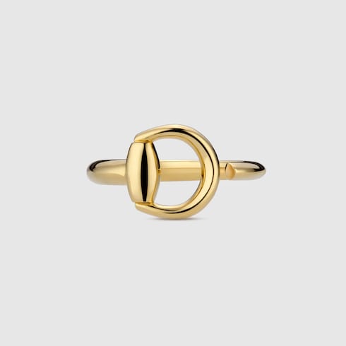 〔グッチ ホースビット〕18K オープンリング