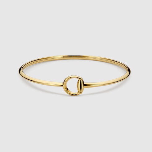 〔グッチ ホースビット〕18K カフブレスレット
