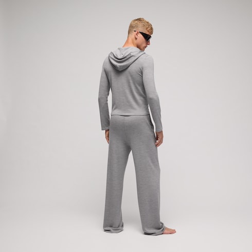 Wool silk blend leisure pants