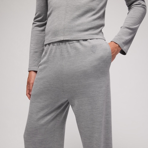 Wool silk blend leisure pants