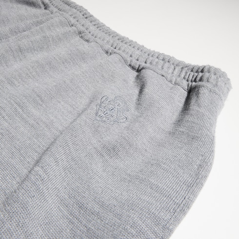 Wool silk blend leisure pants