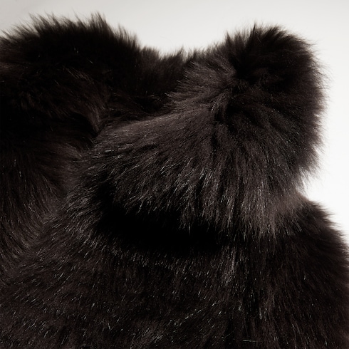 Long hair shearling coat