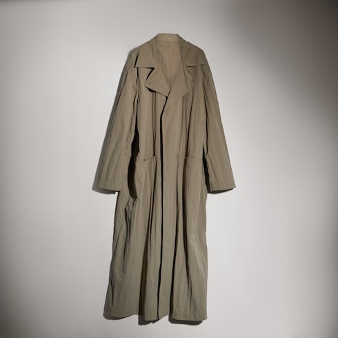 Trench en nylon mat lavé
