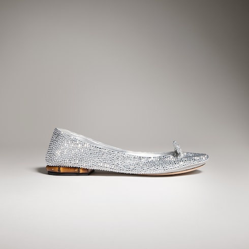 Ballerines à cristaux pour femme avec Bamboo