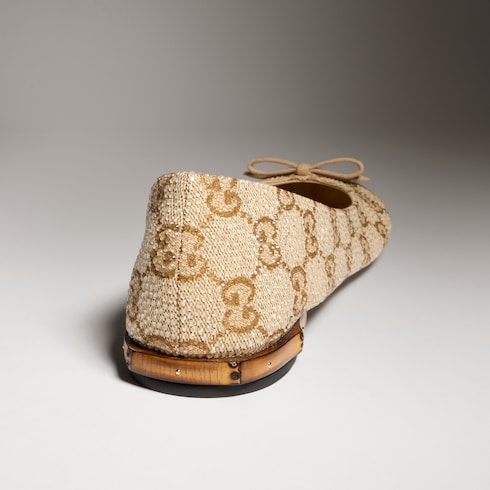 Women's crystal ballerina with bamboo 7