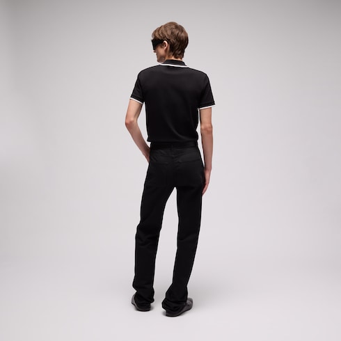 Poloshirt aus Baumwoll-Piqué mit Stickerei