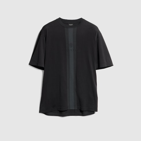 Cotton T-shirt with muted Web