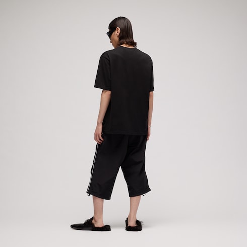 Camiseta de algodón con Web en tono apagado
