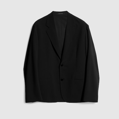 Technical wool blend jacket