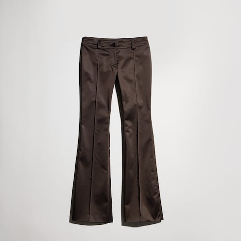 Pantalon en duchesse acétate stretch