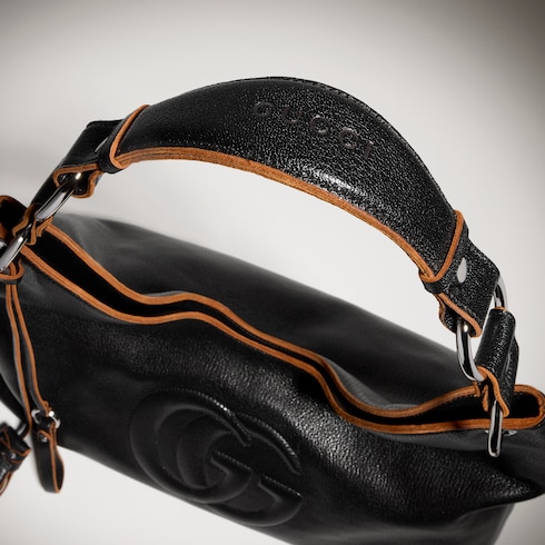 Large shoulder bag with Double G detail