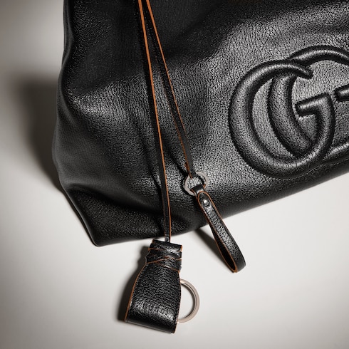 Large shoulder bag with Double G detail