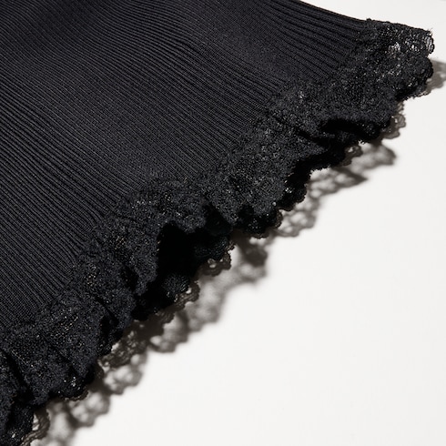 Fine matte viscose rib top