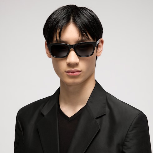 Low nose bridge fit rectangular sunglasses
