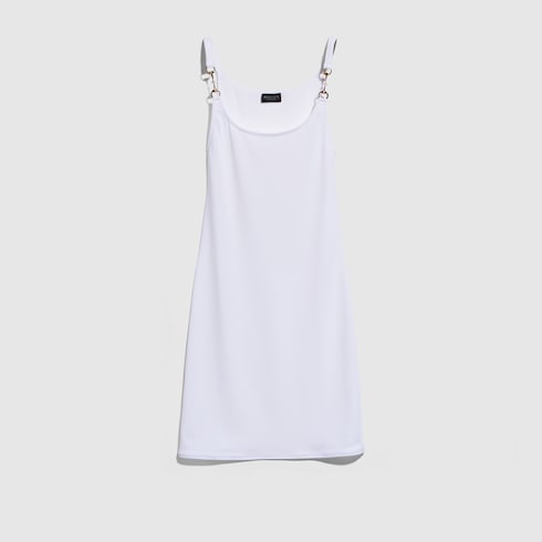 white jersey dress Nerin - Masai fits sizes 8 Ivory Jersey Knit Dress -