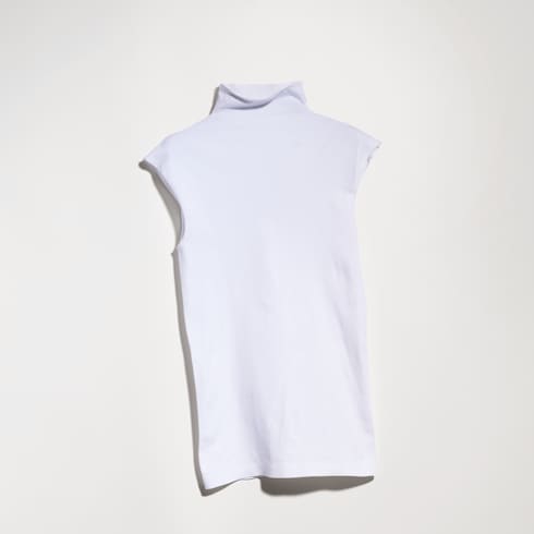 Blusa de jersey de nylon elástico sin costuras