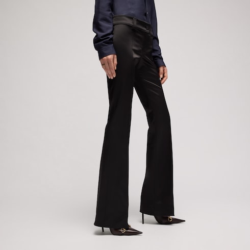 Stretch acetate duchesse pants