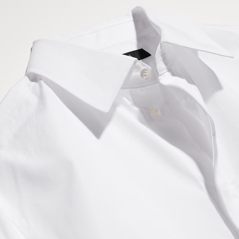 Camicia in popeline di cotone con ricamo