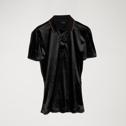Polo in jersey di raso stretch