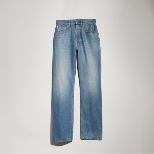 Petite fit denim pants with soft coating