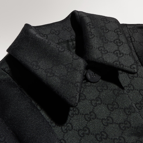 Abrigo de jacquard de viscosa con GG