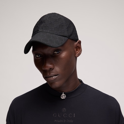 Embossed GG jersey baseball hat