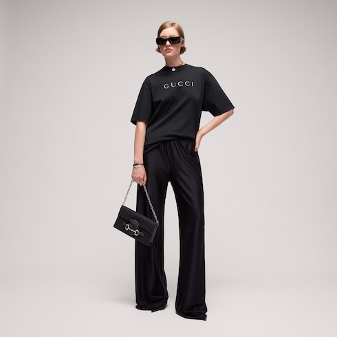T-shirt in jersey di cotone con stampa