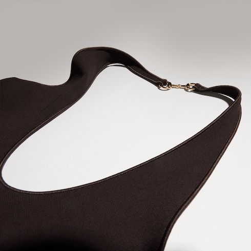 Robe en crêpe de jersey de viscose avec Horsebit