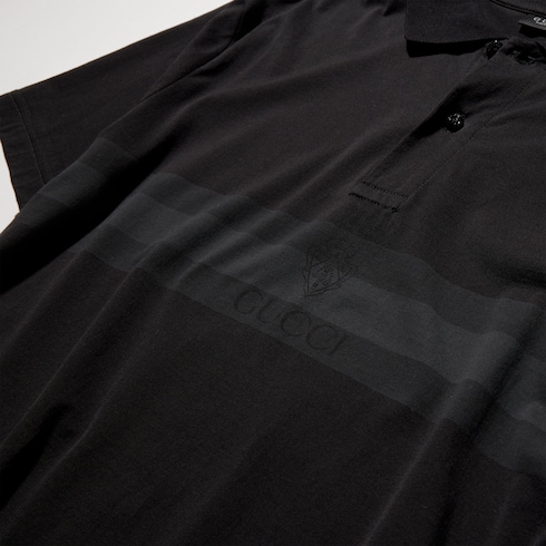 Polo de jersey de algodón con estampado