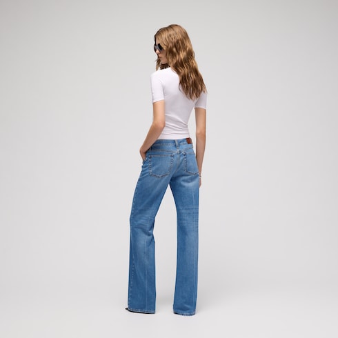 ペティットフィット ホースビット付き コットン デニム パンツ