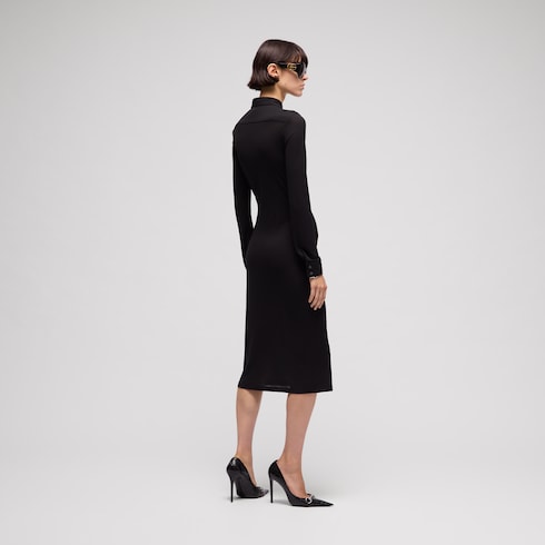 Viscose crêpe jersey dress