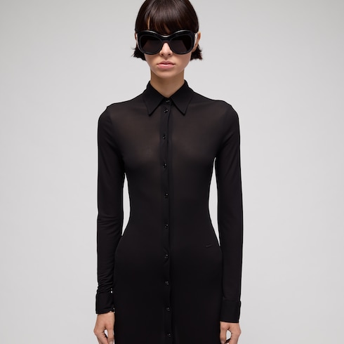Viscose crêpe jersey dress