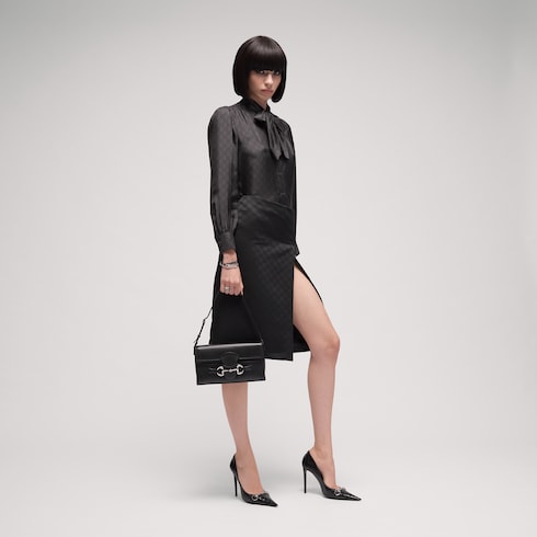 GG viscose jacquard skirt